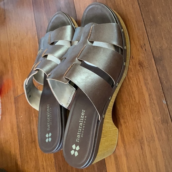 Naturalizer brown gramercy slip on mules 8 Like new - Picture 8 of 8